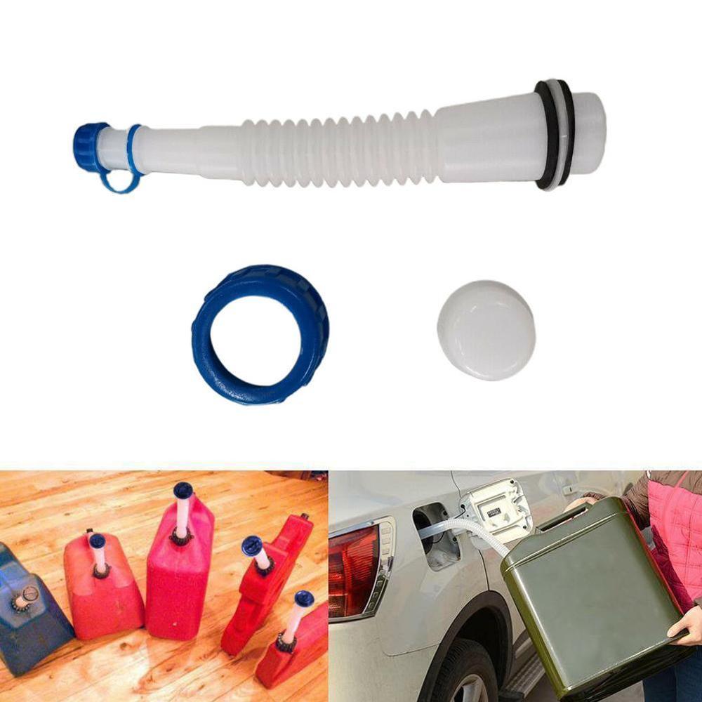 Replacement SPOUT & PARTS KIT ABS Plastic Gas Can Spout Parts Stopper Flexible Fuel Spout With Vent Cap Spout Stopper Kit