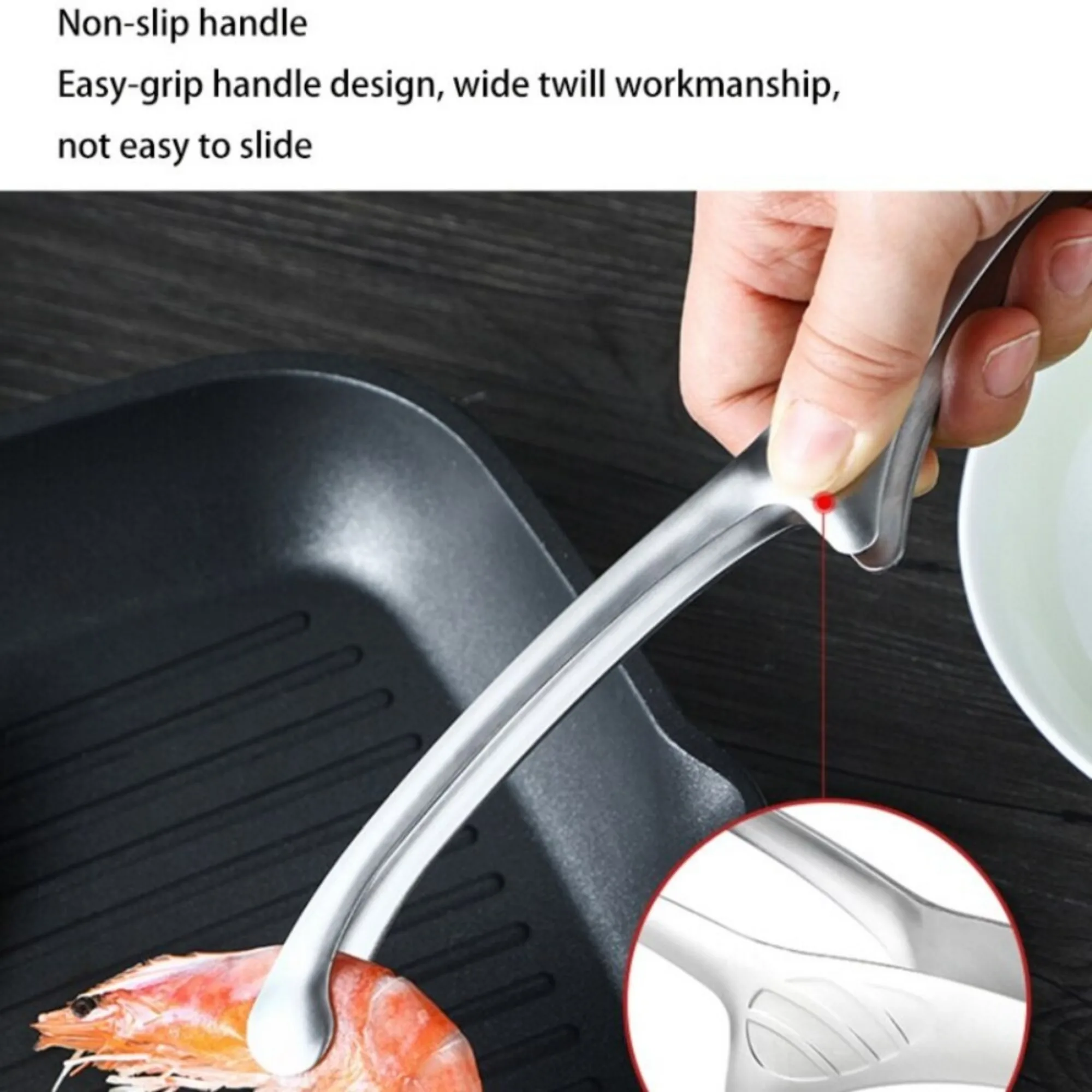 Pinzas para alimentos de acero inoxidable JJYY 304, pinzas antideslizantes para barbacoa con mango largo, pinzas para carne, herramientas de cocina, accesorios de cocina