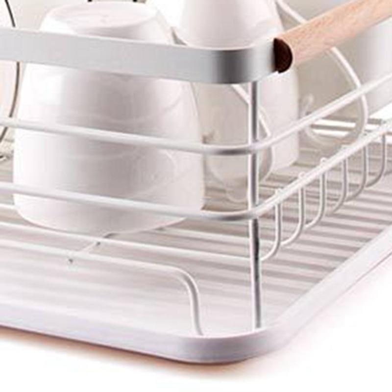 Iron Kitchen Dish Drying Rack Tableware Drainer Storage Basket Shelf Forks Bowl Plate Dishes Holder Drainer Sink Organizer