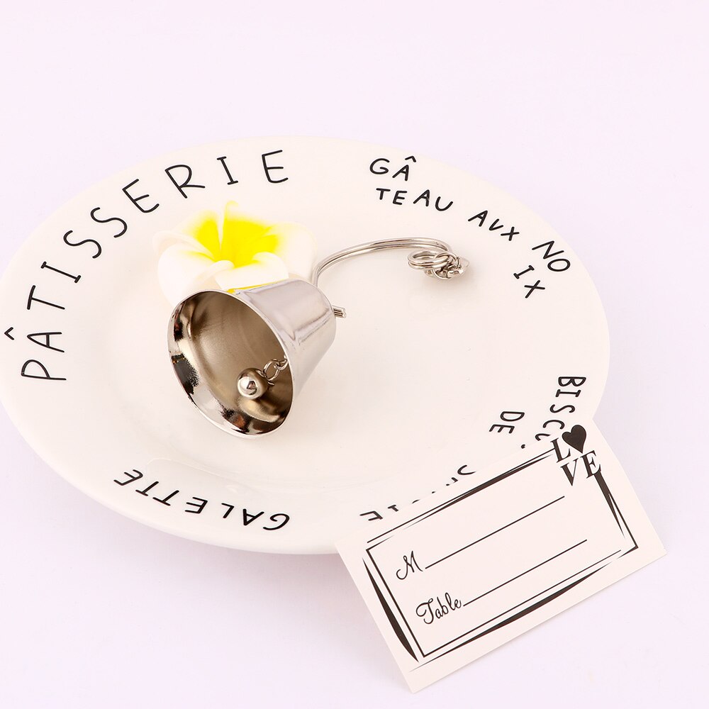 1 pc Charming Chrome Bell Place Card Holder Desk Menu Photo Clip Party Favor Wedding Table Decoration Accessories