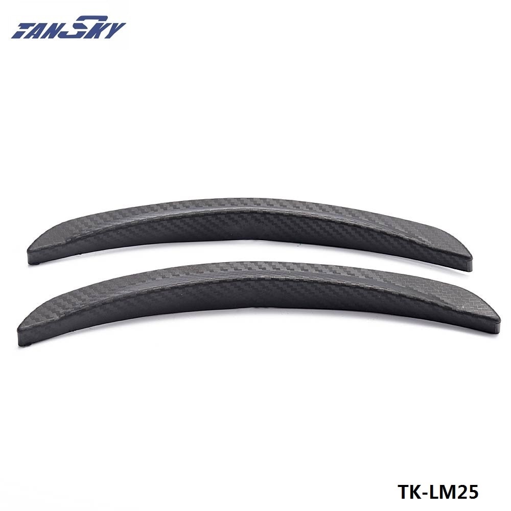 1 Pair 10" Carbon Texture Diffuser Fender Flares Lip For Toyota Wheel Wall TK-LM25