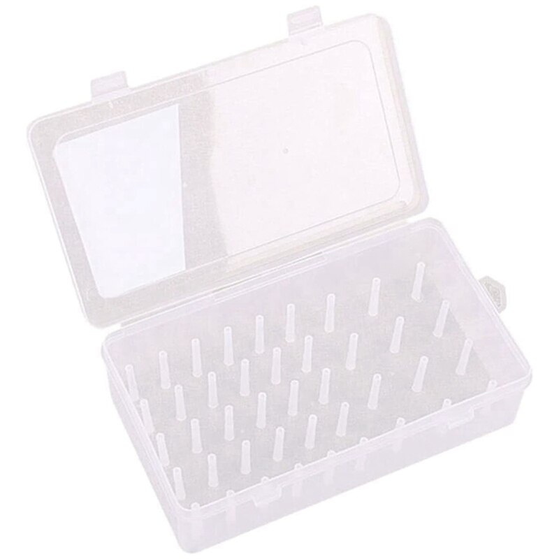 Sewing Machine Spool Box Plastic Box Needle And Thread Storage Box: Licht Geel