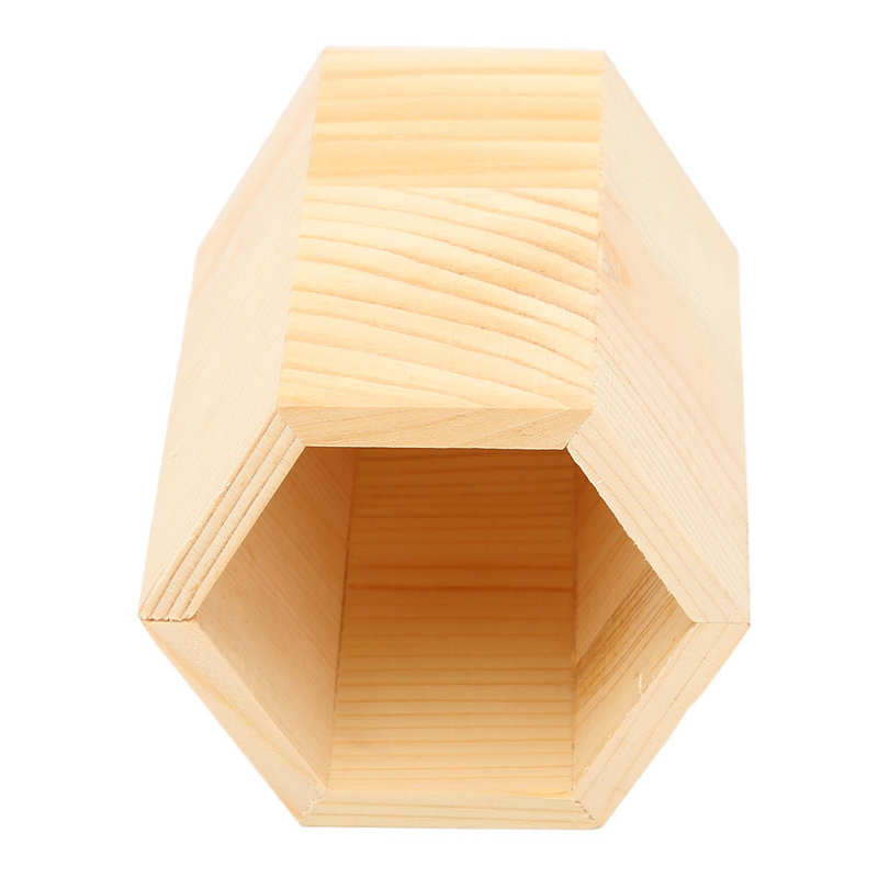 Makeup Brush Holder Wood Decorative Cosmetics Brush Storage Holder for Bathroom
