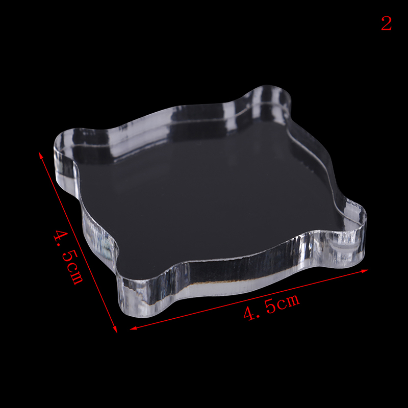 1pc Clear Acrylic Stamping Tools for Scrapbooking DIY Crafts Stamps Making Block Handle Stamping Photo Album Decor: 2