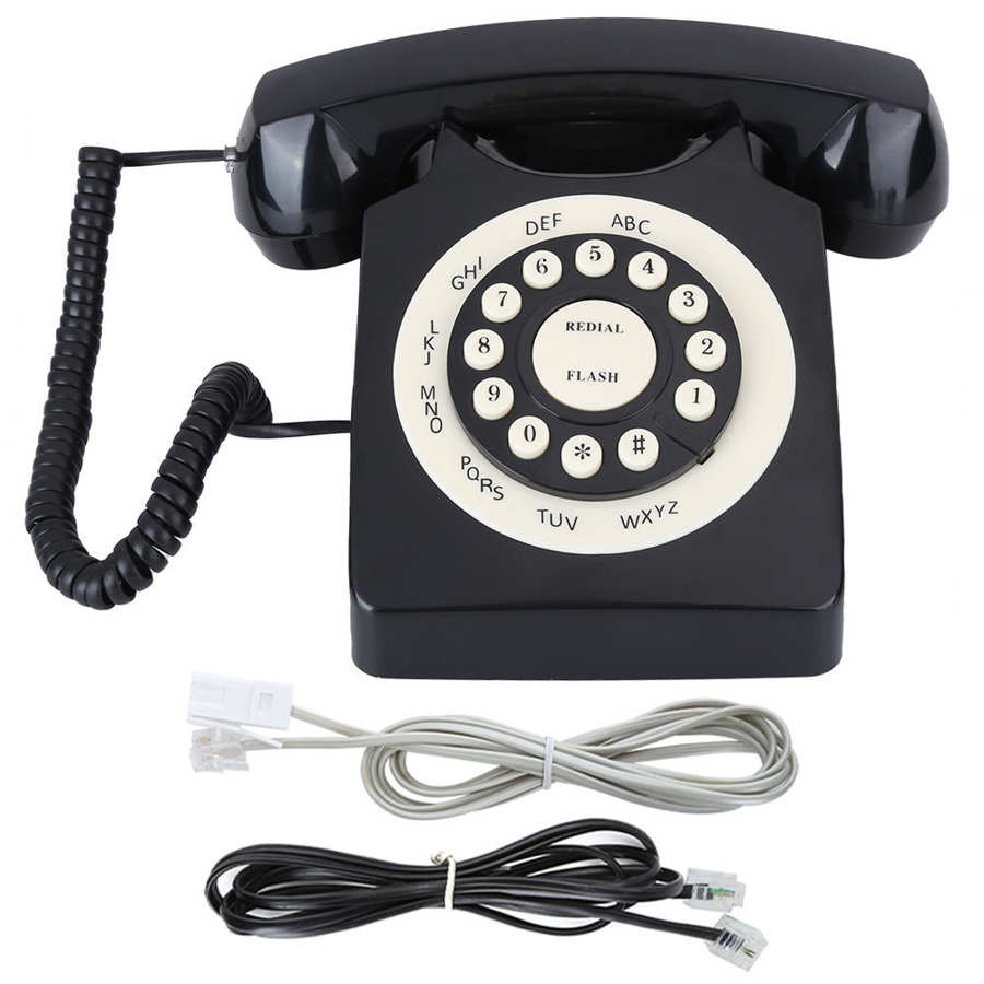 Vintage Telefoon High Definition Call Bedrade Telefoon Voor Home Office Black Antieke Telefoon Vintage Telefoon