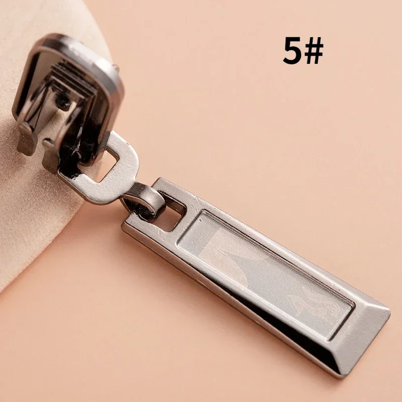 5 pezzi 3 # /5 # /8 # Cursori per cerniere in metallo per cerniere in resina/metallo/nylon Cursori per cerniere di ricambio per abbigliamento Forniture per cucito fai da te: Colore di zinco antico