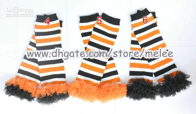 Halloween pompoen ruche beenwarmer baby kant been chevron volwassen armwarmers u kiest gratis kleur 15 paar/lot