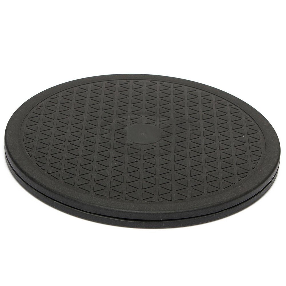 10 Inch Black Rotating Swivel Turntable Plate Lazy Home Kitchen Food Tool: Default Title