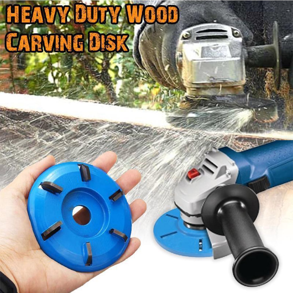 2w#Power Wood Carving Disc Angle Grinder Woodworking Turbo Round/Plane For 16mm Aperture Angle Grinder Attachment Milling Cutter