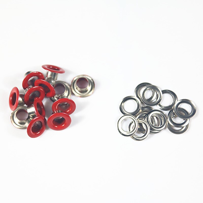 50 Stuks Gemengde 10 Kleuren Gat Metalen Oogjes Met Grommet Voor Diy Leathercraft Scrapbooking Schoenen Riem Cap Tags Kleding