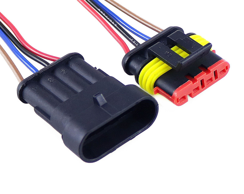Conector de cable automático macho y hembra, conector eléctrico impermeable, 1P, 2P, 3P, 4P, 5P, 6P,