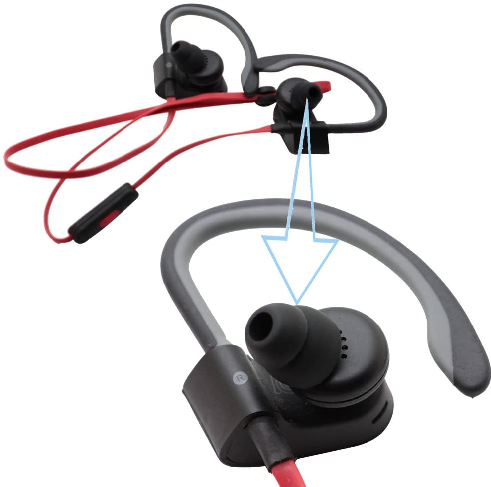 Écouteurs à double glute pour Powerbeats 3, écouteurs sans fil Powerbeats 3, embouts en silicone de remplacement, écouteurs, 10 pièces