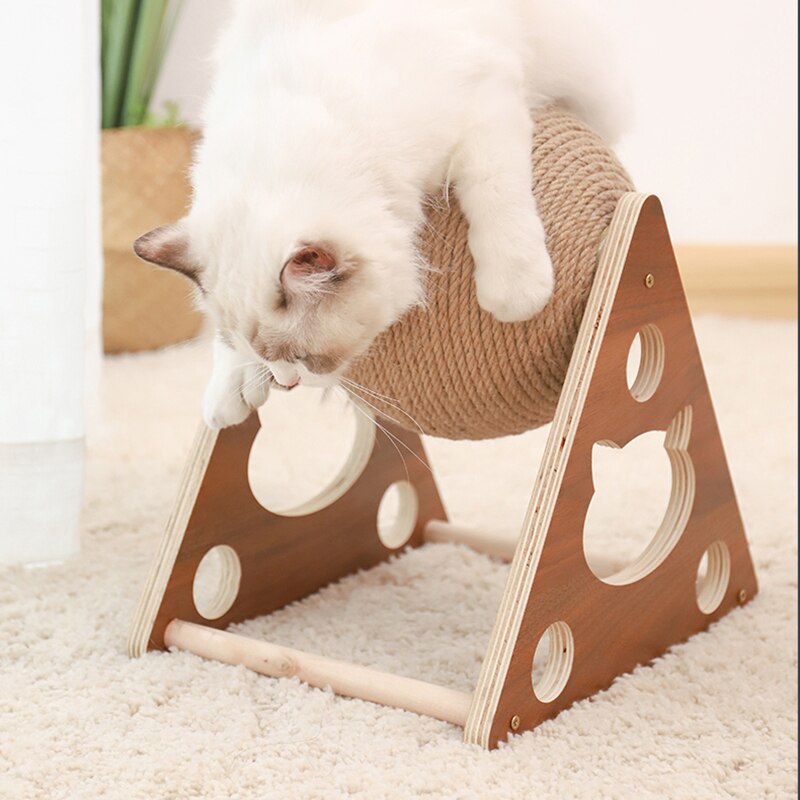 Cat Scratching Ball Toy Kitten Sisal Rope Ball Board Grinding Paws Toys Cats Scratcher Wear-resistant Pet Furniture supplies