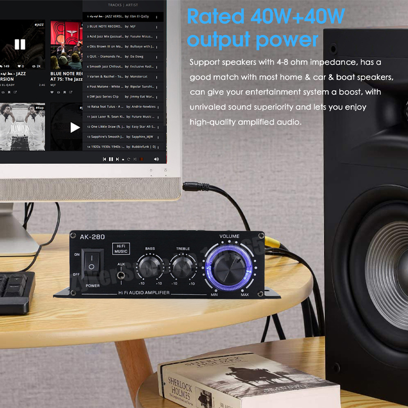 AK380/G8/AK370/AS22/280/AK270/AK170 800W 12V Home Car Hifi Amplificatori di potenza Stereo BASS Audio Altoparlante Classe D Car Home Sound Amp