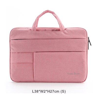 Victoriatourist Laptop bag 14” 15.6” men women business handbag stylish Briefcase Multi-layer space messenger bag: V7018-Pink (S)