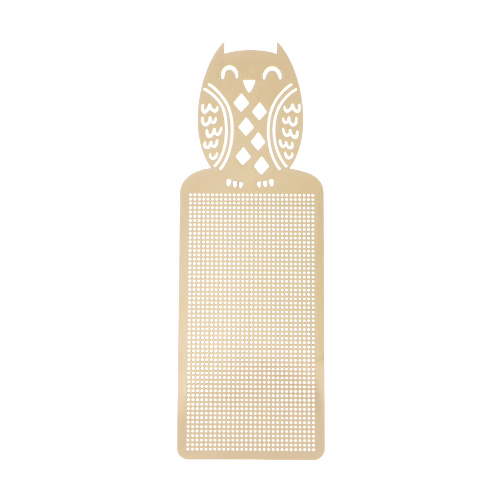 1 Pc Vlinder Uil Diy Craft Kruissteek Bookmark Metalen Zilveren Gouden Handwerken Borduren Ambachten Geteld Cross-Stitching: Owl Gold