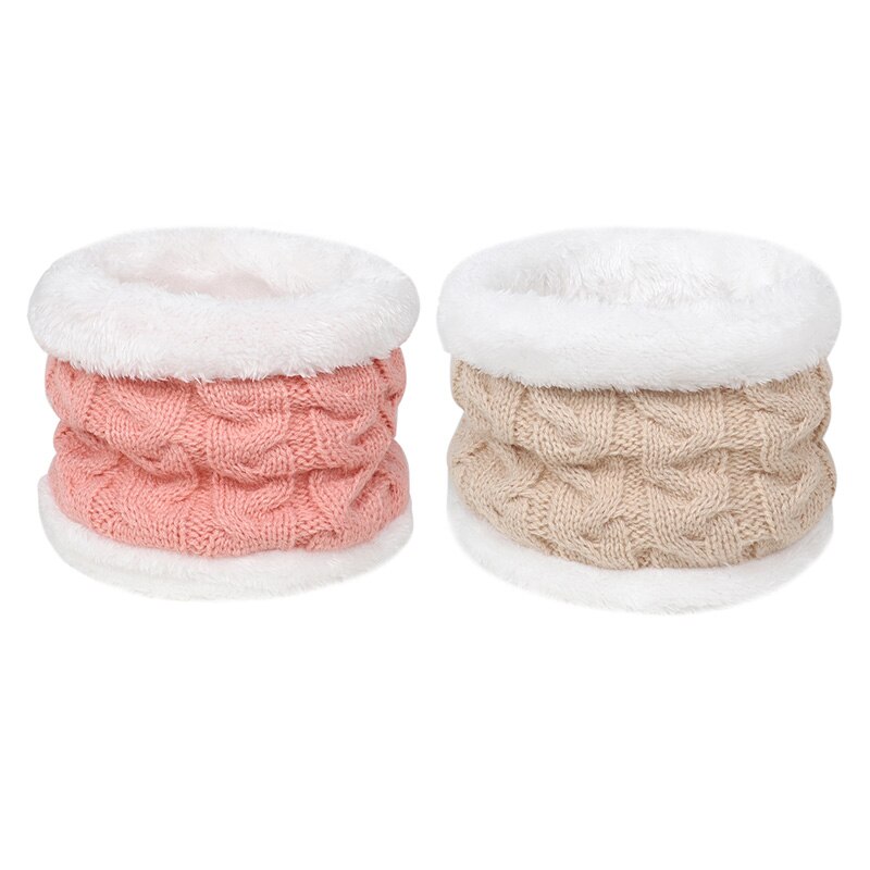 Herfst Winter Baby Sjaal Warm Haak Kinderen Halswarmer Kraag Fluwelen Dikke Effen Kleur Kids Meisje Jongen Sjaals