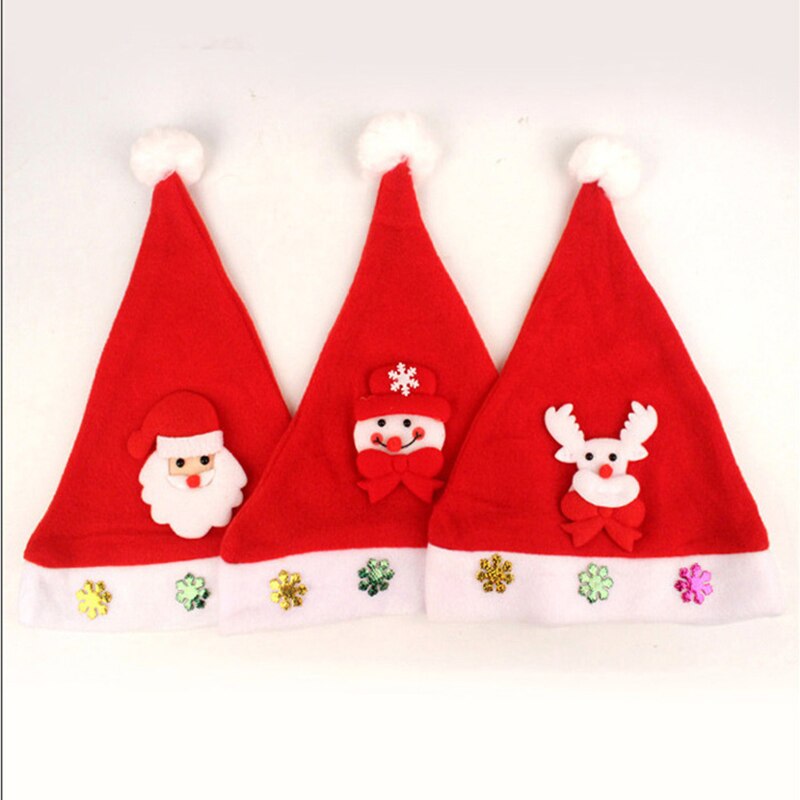 1PCS Christmas series small object LED toy Street stall Headband brooch christmas hat glasses glowing dice ornament: No light Cartoon