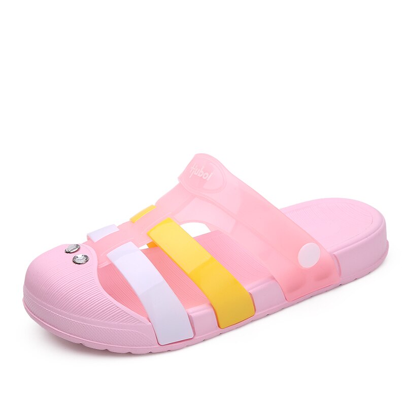 Dames jelly schoenen regenboog zomer sandalen dames platte schoenen dames instappers snoepkleurige peep toe dames strandschoenen