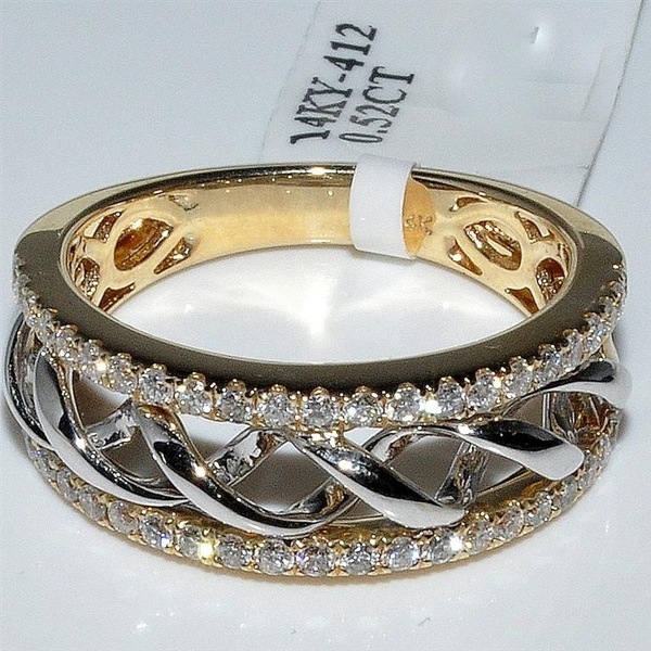 14k kultainen  fl 2 karaatin timanttisormus naisille hieno anillos de bizuteria jalokivi 14k kultainen timantti siro ympyrä korusormuslaatikko