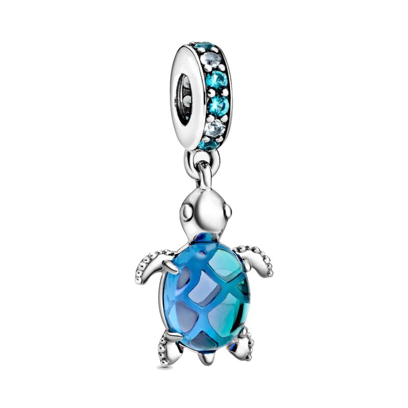 turtle style pendent diy charm beads dangle charm fit snake chain bracelet bangle P485: P485