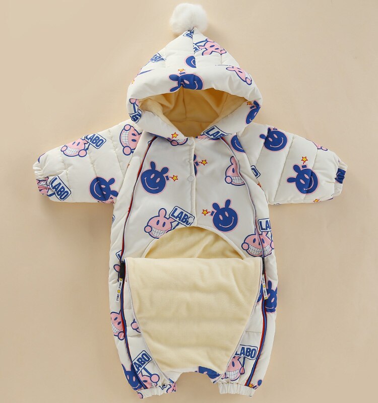 Baby rompertjes Overalls Kleding Winter Jongen Meisje Kledingstuk Dikker Warm Pure Katoen Bovenkleding jas jas kids Sneeuw Wear