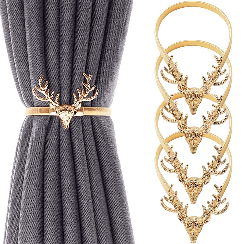 Gyllene silver gardinklämma gardinhållare fjäderform tieback spänne klämmor gardintillbehör heminredning