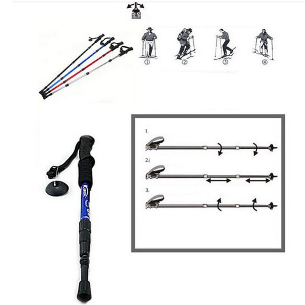 80% Portable Telescopic Outdoor Climbing Ultralight Trekking Pole Walking Stick