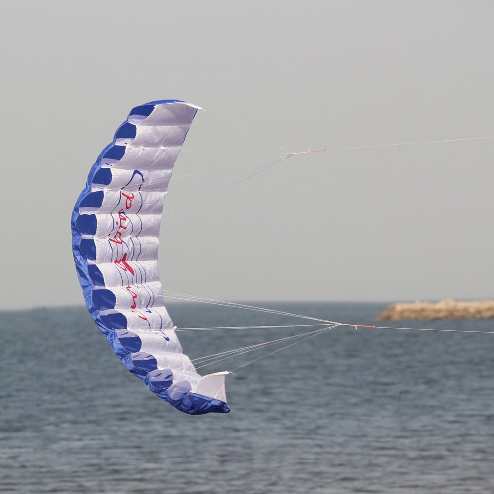 1.4m Dual Line Stunt Parafoil Parachute Surfing Kite Paragliding Nylon Kite Sports Beach Dual Line Flying Kite