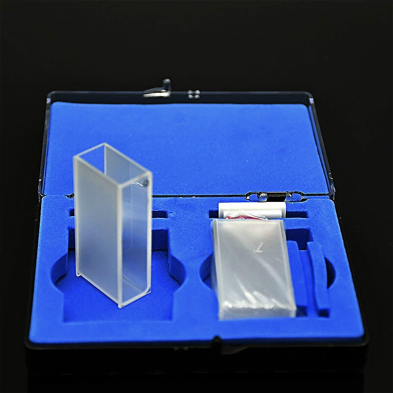 Quartz Cuvette 20mm Quartz Absorption Cells 7ml For Spectrophotometer Sintering Technology Resistant Acid &amp; Alkal Solutions 2/PK