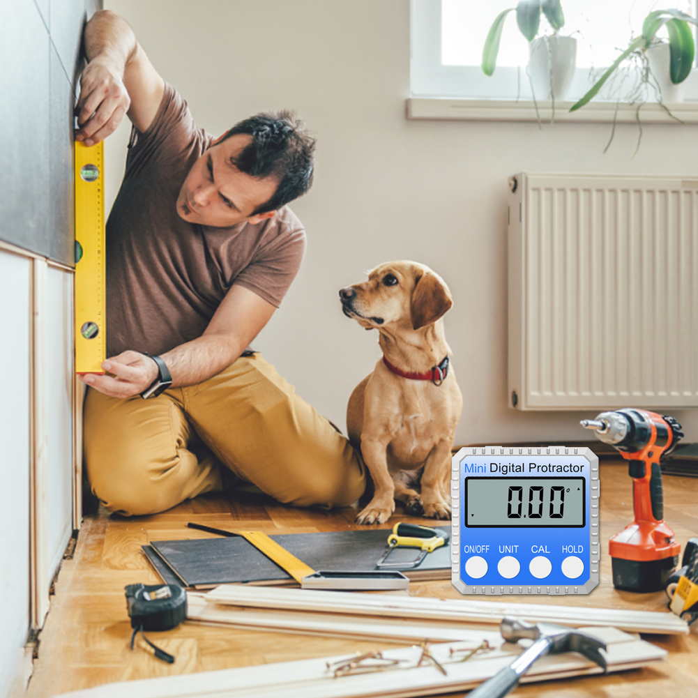 Angle Protractor Universal Bevel 360 Degree Electronic Digital Protractor Inclinometer Tester Measuring Tools For Construction