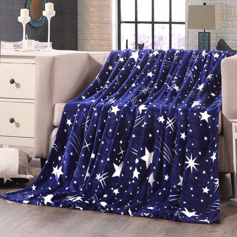 Cammitever sterren galaxy deken flanel fleece plaid bank dekens lente winter plaid dekens print deken