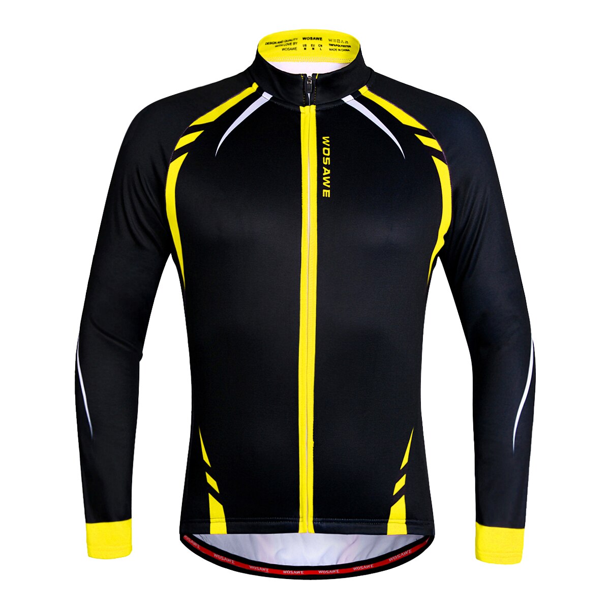 Winter reflecterende motorjas heren thermische fleece winddicht waterdichte lange mouwen jas kleding motorcross jassen: Bc274- geel / S