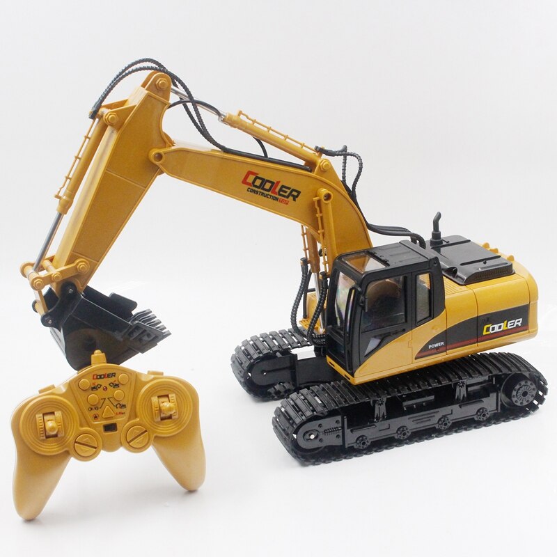 Huina 15- channel full-function remote control excavator construction tractor digger toy with 2,4 ghz transmitter