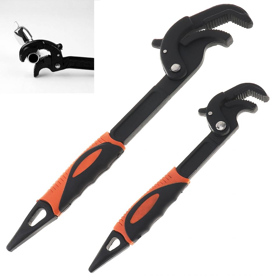14-30 / 30-60mm 2 In 1 Universal Wrench Open End Spanner Set High-carbon Steel Snap N Grip Tool Plumber Multi Hand Tool: Default Title