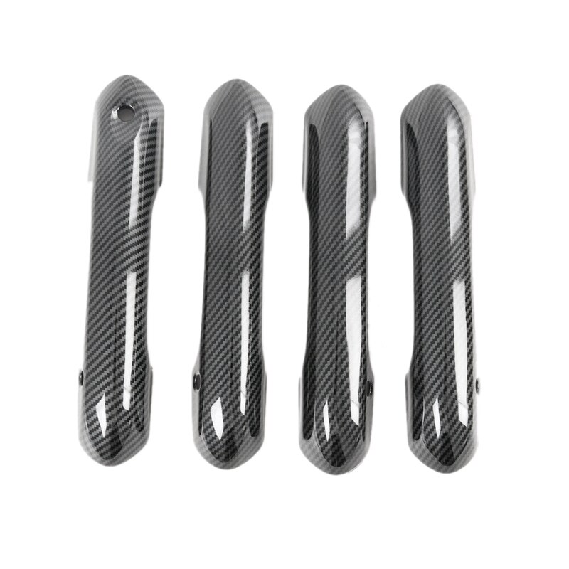 Abs Carbon Fiber Exterieur Side Deurklink Protector Cover Trim Voor Ford Explorer