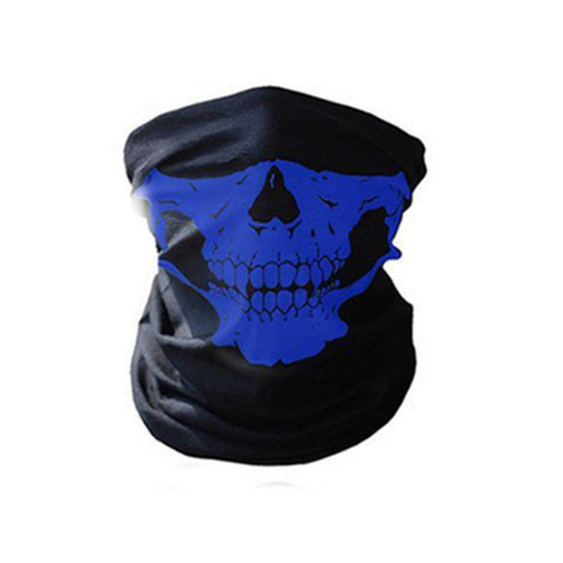 Skelet Skull Bandana Ski Skull Halloween Hals Half Gezichtsmasker Fietsen Ghost Sjaal Nek Bandana Ski Sport Wandelen Sjaals