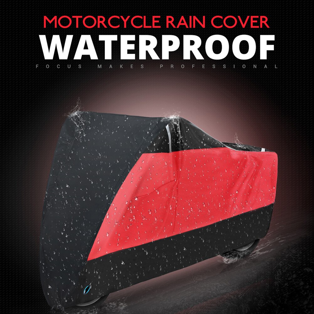 Hele sæsonen kabellås indendørs uv beskyttende støvtæt motorcykel dække husly opbevaring regntæt vandtæt udendørs reflekterende
