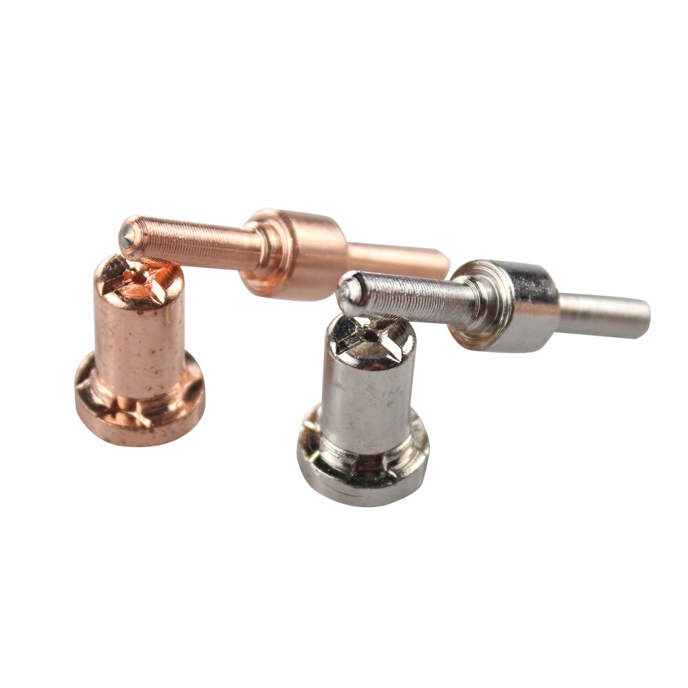 100pcs Plasma Cutting Torch Consumable Cutting Extended Long Plasma Cutter Kit 40A PT31 Plasma Torch Tip Electrode Nozzle