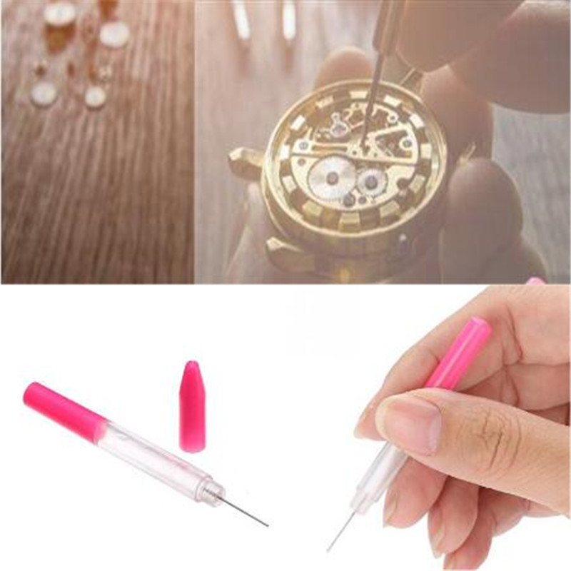 3 sztuk olejarka Szpilka długopis smar precyzyjny długopis olejowy Szpilka zegarek zegar szycia zestaw narzędzi robić naprawy zegarków zegarmistrz smar długopis olejowy igły