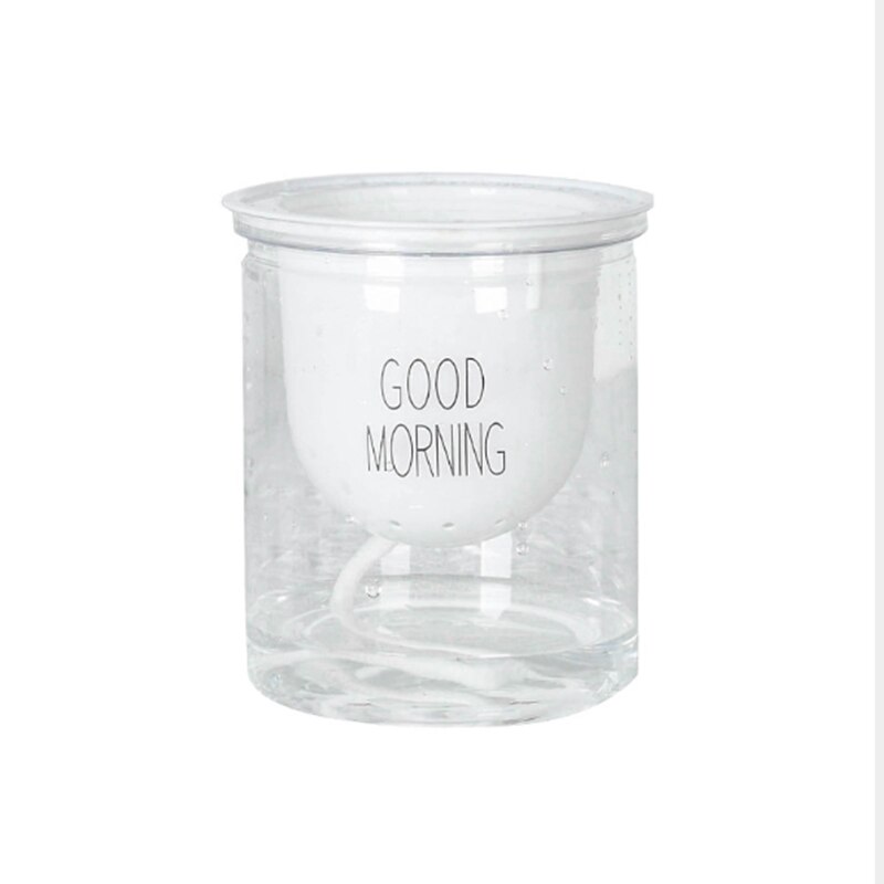 Self Watering Plastic Planter Transparent Water Storage Flower Pot Herb Leaf Plant Succulent Holder Container Home Garden Decor