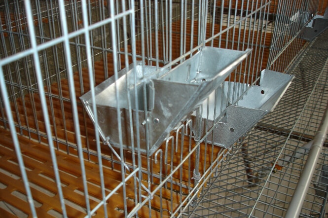 Metal Rabbit cage feeder hanging