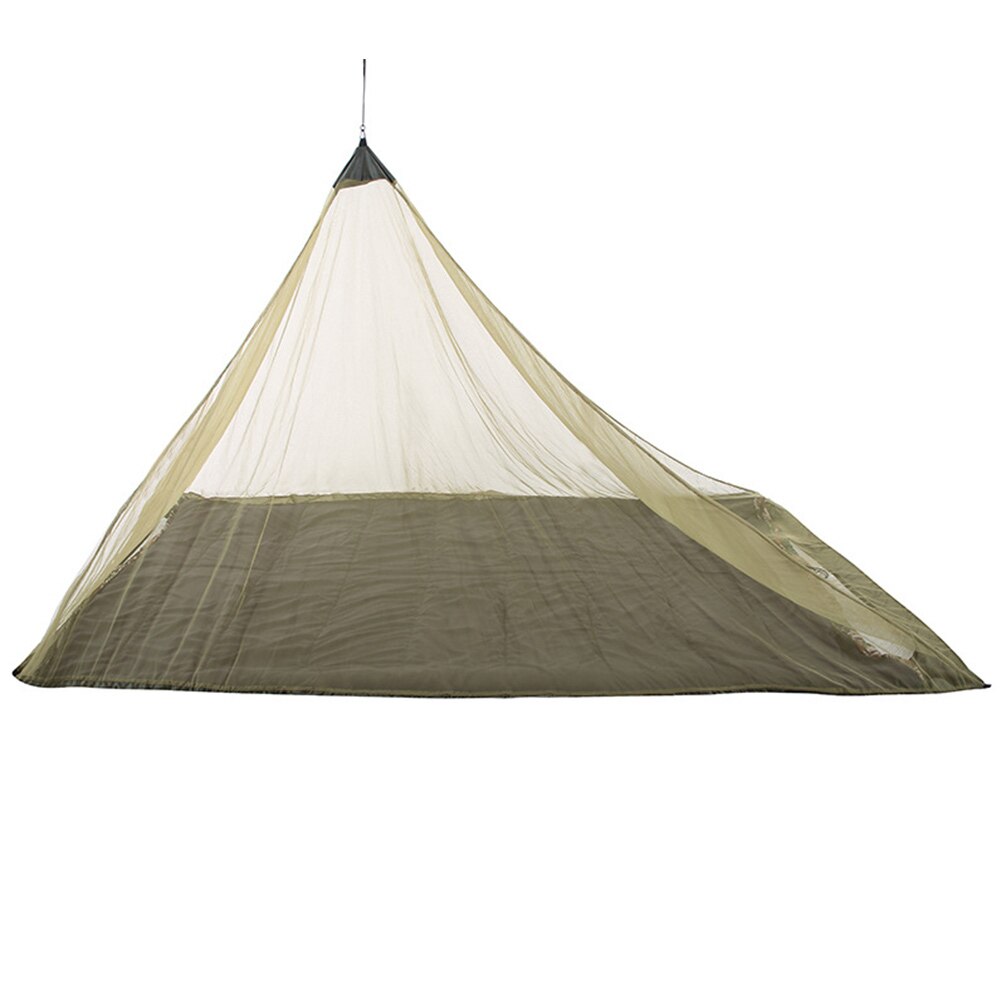 Pyramid Tent 2 Colors Sturdy Mosquito Net Hanging Camping Tents Travel Practical Tent Set Shelters Triangular Screen Tent: green