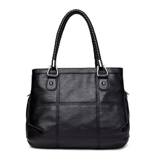 Frauen messenger taschen für frauen leder handtaschen frauen handtaschen Umhängetaschen Schulter Taschen bolsos 3065: Black