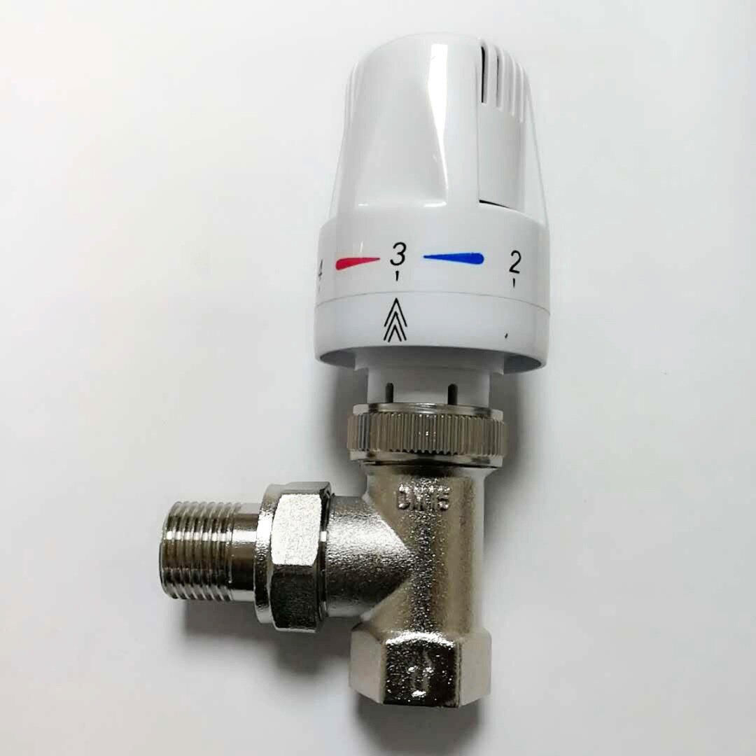 Automatic Thermostatic Radiator Valve Thermostat Temperature Control Valve Angle Floor Heating Special Valve Copper 15mm