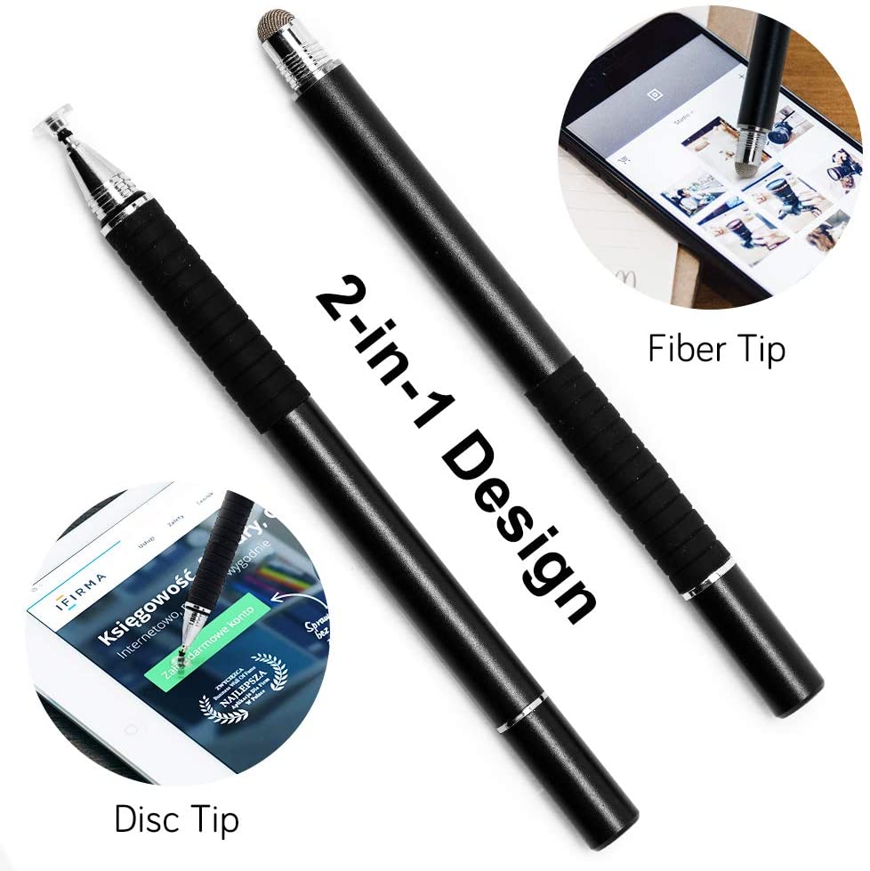 Uniwersalny długopis Stylus 2 w 1 z włóknem szklanym Tablet pojemnościowy ekran Caneta Touch Pen do telefonów komórkowych akcesoria do długopisów inteligentnych