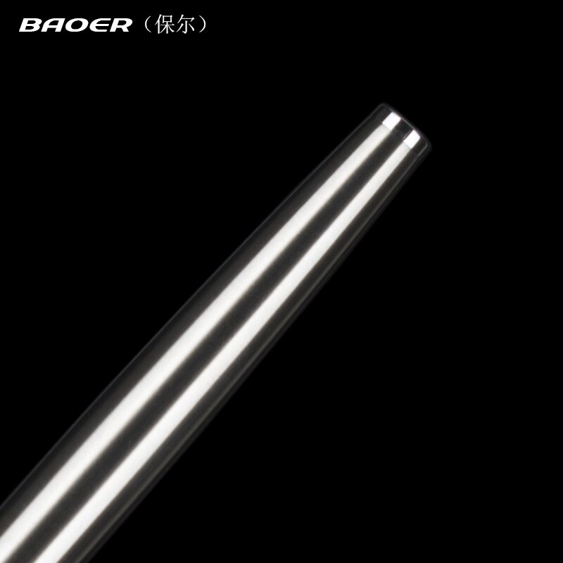 BAOER 3035 de negocios de acero inoxidable pluma de tinta y caja de lápices Escuela de lujo Oficina papelería pluma de metal Nib