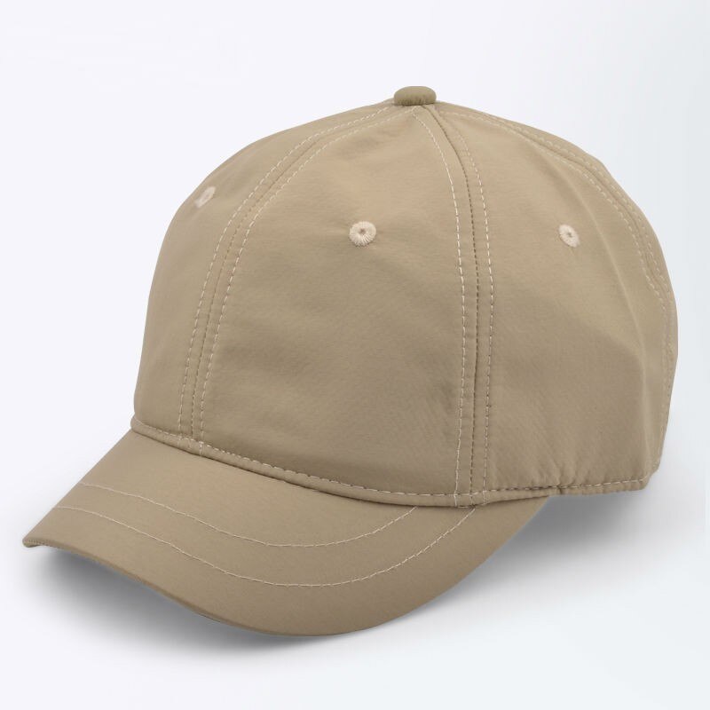Male Large Size Peak Cap Men Summmer Mesh Truker Hats Big Bone Man Dry Quickly Cool Baseball Caps M 55-60cm L 60-65cm: short peak beige / 60 to 64cm