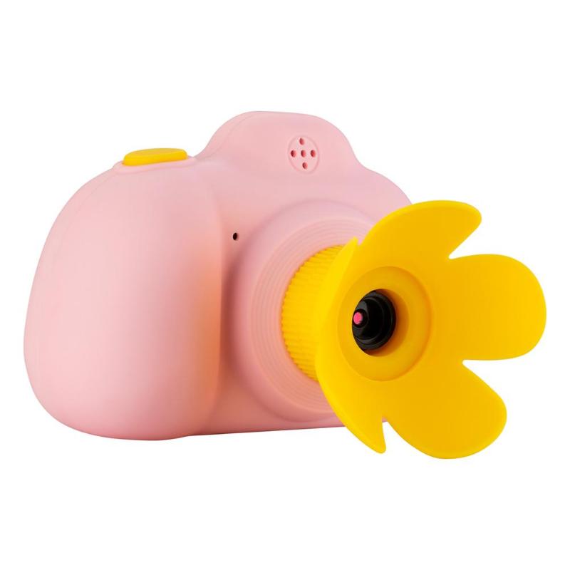Barn mini kamera barn pedagogisk 1080p digitalkamera projeksjon videokamera for barn baby bursdag: Rosa