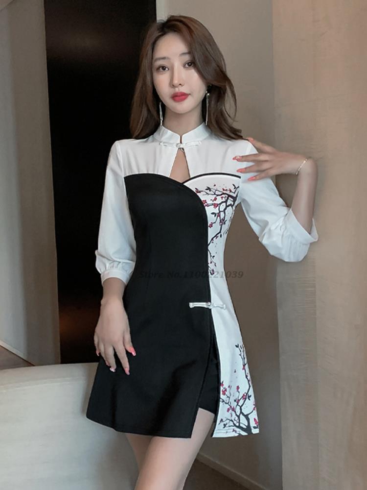 Robe chinoise en dentelle pour femmes, qipao, qipao, tenue de soirée orientale élégante, nouveauté, 2022